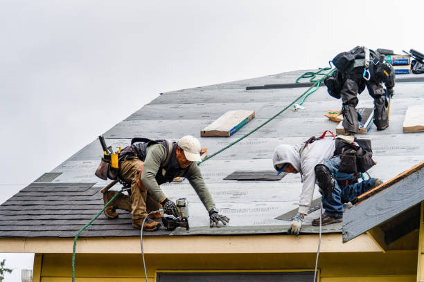 Professional Roof Installation technician working in Sharon, WI